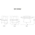 thumbnail image 3 of Manhattan Comfort Nightingdale 7-Piece Rattan/Fabric Outdoor Dining Set in Green, 3 of 5