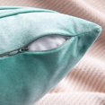 thumbnail image 4 of SZTXJ Set of 2 30x50CM Cyan Velvet Cushion Covers with Decorative Stripes Hand Sewn Rectangular Soft Bohemian Comfortable Simple Durable for Sofa Couc, 4 of 5