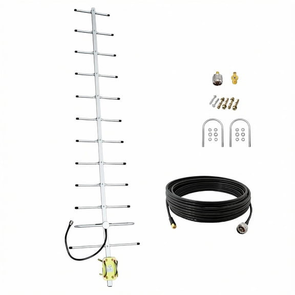 433MHz Outdoor Yagi Antenna, 14dBi Directional Antenna for IoT Devices, N-Female Connector