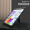 thumbnail image 2 of ShieldFlex for iPad Air 11 Inch Case M3/M2 (2025/2024) with Pencil Holder, Heavy Duty Shockproof Rugged Stand Cover,Black, 2 of 9