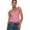 Pink, variant on Women Summer Slim Shirt Casual Solid Color T-Shirt Sleeveless Lacy Cotton Tops S-XL