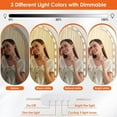 thumbnail image 3 of LED Vanity Lights for Mirror, Lights for Makeup Vanity, 20x3 LEDs USB 5V 3 Color Mirror Lights, Mirror Not Included, 3 of 10