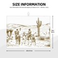 thumbnail image 2 of Fotbe Western Desert Cowboys Alfombrilla de Secado para Cocina con Estampado, 18x24 Pulgadas, 2 of 7