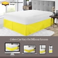 thumbnail image 6 of SGI Bedding 9 Inch Pleated Bed Skirt | Microfiber Bed Skirt | Fade Resistant, Wrinkle Free, Anti-static, Decorative, Extra Storage Space, Clutter-Free | California King, Yellow, 6 of 8