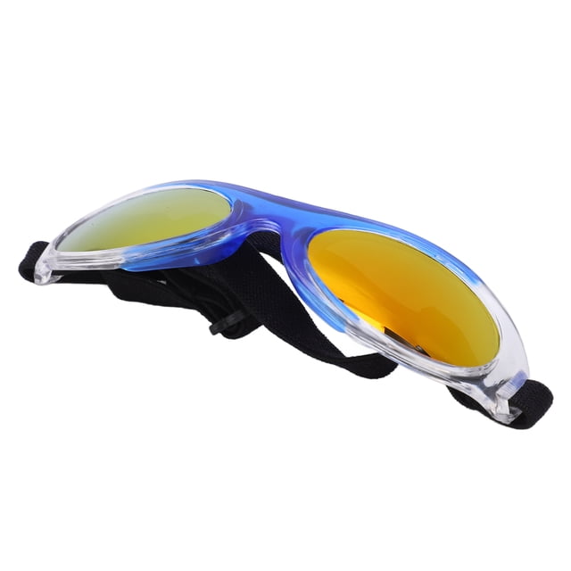 Cat Goggles, Small Pet Sunglasses Adjustable Double Fixed For Small Dog Blue Red