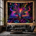 thumbnail image 6 of Surreal Audio Cassette With Tape Split Vertically Down, Mystical Fantasy for Space Lovers, Galaxy Room Decor, Graduation Gift, Tapestry Wall Hanging for Bedroom and Dorm, 6 of 7
