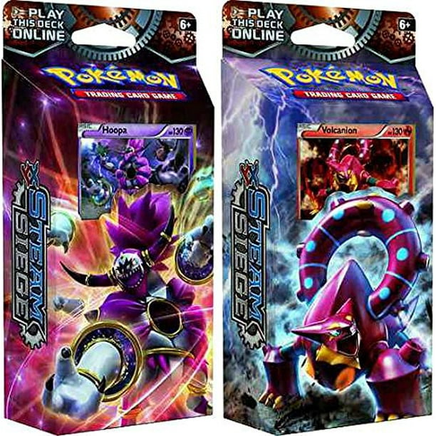 Both Pokemon Xy Steam Siege 60 Card Theme Decks Gears Of Fire Ring Of Lightning Walmart Com