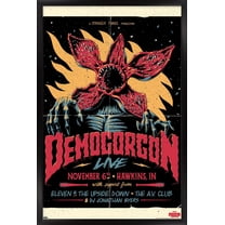 Netflix Stranger Things - Demogorgon Live Wall Poster, 22.375" x 34", Framed