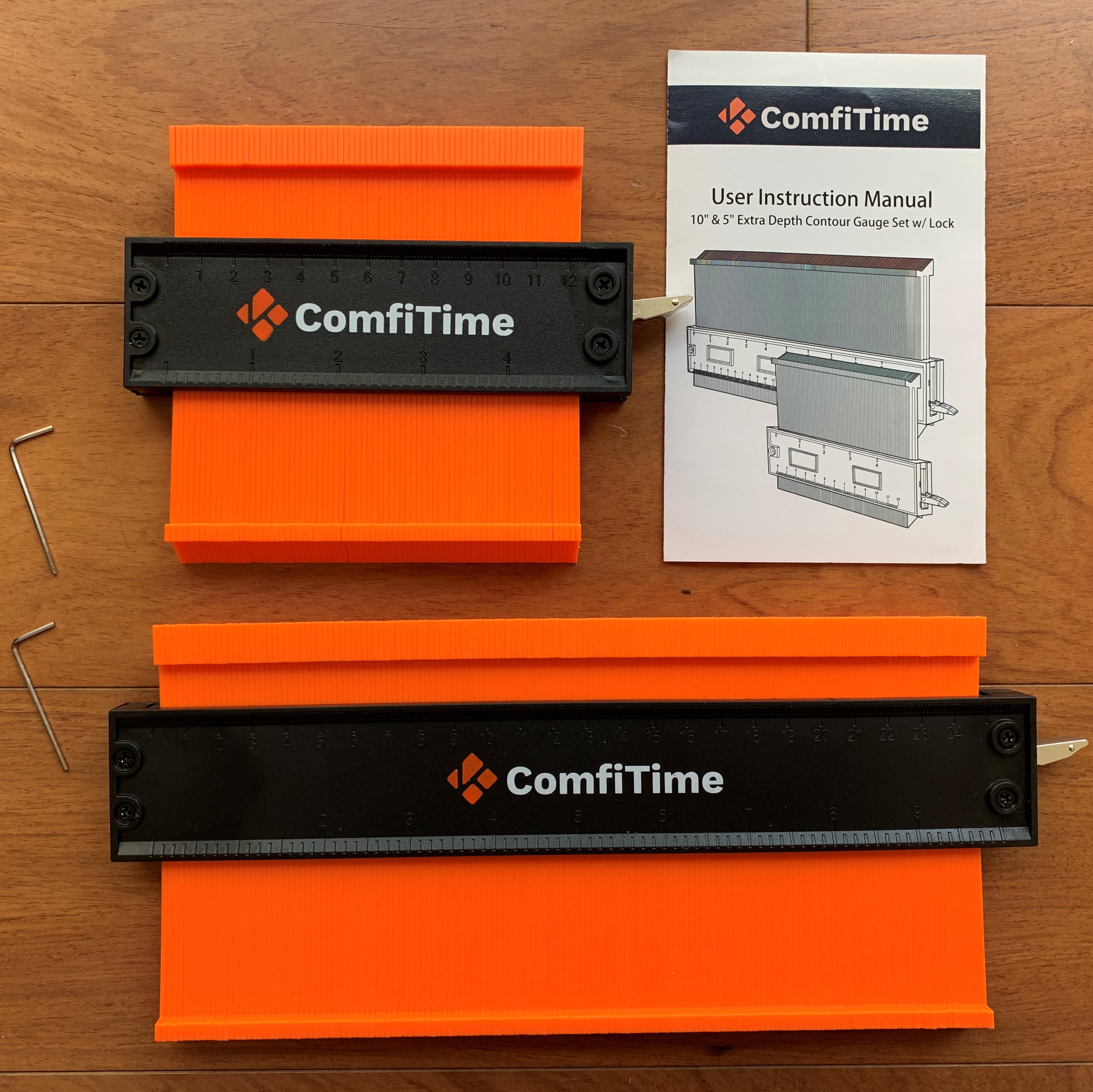Details about   Contour Gauge Profile Tool 10 Inch+5 Shape Adjustable Lock Tracing Widen Super 