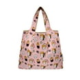 thumbnail image 3 of Wrapables Medium Foldable Tote Nylon Reusable Grocery Bag (Set of 2), Doggy Sushi, 3 of 6
