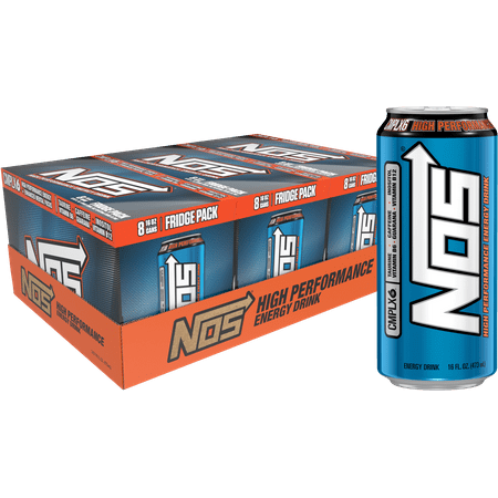 NOS High Performance Energy Drink, 16 Fl Oz (24 Cans)