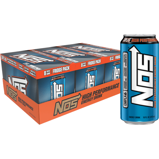 NOS High Performance Energy Drink, 16 Fl Oz (24 Cans)