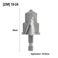 thumbnail image 1 of Bgsha Spiral PPR lifting stepped drill bit Hex water pipe connection tool 20/25/32mm, 1 of 10