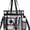 Black, variant on Clear Tote Bag Stadium Approved 12x6x12, Thickened Heavy Duty PVC Transparent Tote Bag Water Resistant