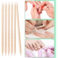 thumbnail image 4 of 500 PCS Palitos de madera NQ naranja para uñas removedor de cutículas desechables para manicura y pedicura, 4 of 5
