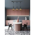 thumbnail image 6 of Kiven H-Type Track Lighting, 1-Light Modern Halo Track Pendant Light with Glass Shade & E12 Socket, Adjustable Length, 6 of 7