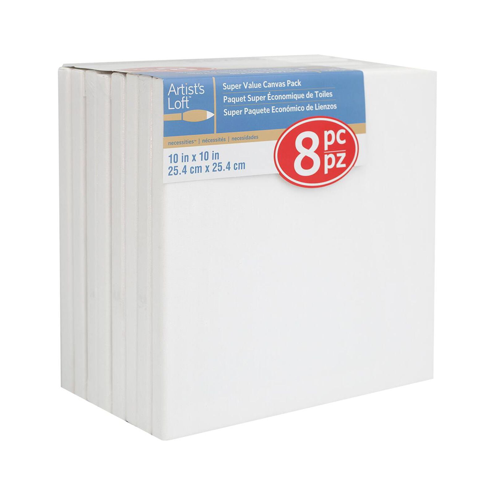 8 Packs: 12 ct. (96 total) 8 x 8 Super Value Canvas by Artist's