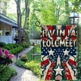 thumbnail image 4 of PHYHOO Independence Day House Flag Burlap Double Sided, Patriotic American Stars and Stripes Yard Outdoor Decor White, 4 of 6