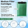 thumbnail image 2 of 6 Pack Filter Cartridge for Tetra Whisper Bio-Bag Filters, Medium Cotton Replacement Filter Cartridges for Aquariums Compatible with Tetra Whisper 10i, IQ10, PF10 and ReptoFilter, 2 of 6