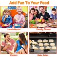 thumbnail image 3 of CHUANK Sandwich Cutter and Sealer for Kids Uncrustables Maker 8PCS Heart Circle Square Dinosaur Shape Cookie Cutters Bread Decruster Pancake Maker DIY Sandwich Cutter for Kids Boys Girls, 3 of 7
