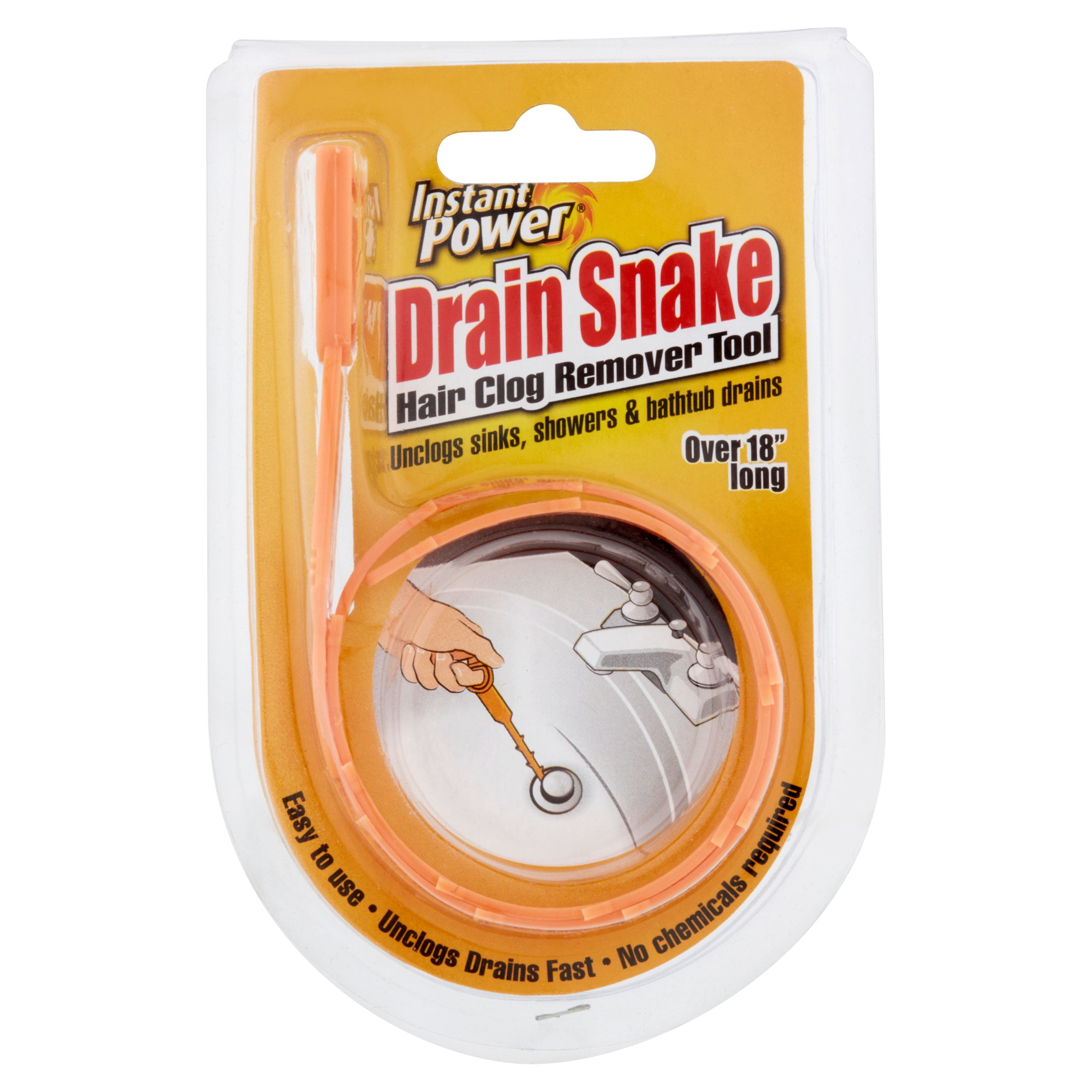 Unclog Fast.  Drain Snake / Hair Drain Clog Remover Cleaning Tool  6 Pack 