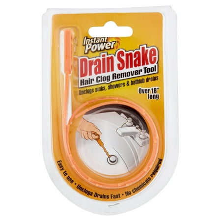 Instant Power Drain Snake Hair Clog Remover Tool (Best Drain Opener For Hair)