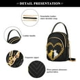 thumbnail image 4 of FORMRS Crossbody Bag for Women Quilted Travel Shoulder Cell Phone Purse with Chain Strap Handbag, Leopard Print Heart Cat, 4 of 7