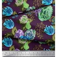 thumbnail image 3 of Soimoi Cotton Duck Fabric Leaves & Floral Artistic Print Fabric by Yard 42 Inch Wide, 3 of 3