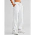 thumbnail image 4 of XINQIHANG Pantalon de Jogging Décontracté en Molleton pour Femmes Taille Haute, 4 of 6