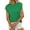 Green, variant on MIXUE Womens Summer Tops Solid Color Round Neck Short Sleeve Pocket Knit T-shirts Sportwear,Beige,L