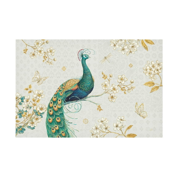 Daphne Brissonnet 'Ornate Peacock I' Canvas Art