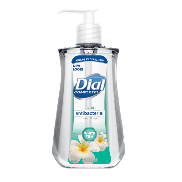 Dial Antibacterial Liquid Hand Soap, White Tea, 9.375 Ounce Bonus Pack