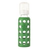 Lifefactory Glass Baby Bottle with Stage 1 Nipple, 9oz, Grass Green, 1 ea