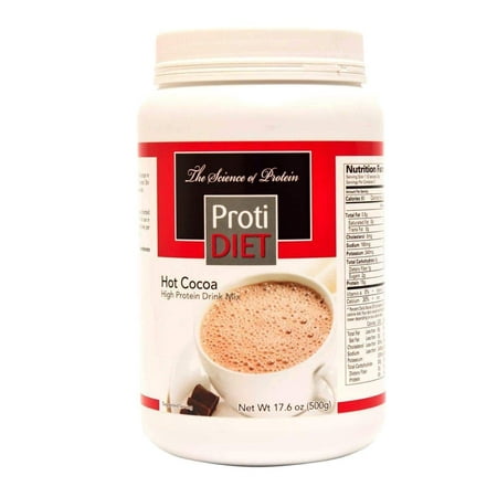 ProtiDiet Hot Drink - Hot Cocoa Jug - 21 Servings - Low Fat .5g - High Protein