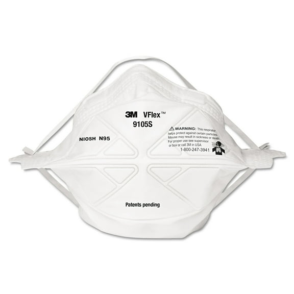 3M VFlex Particulate Respirator N95, Small, 50/box -MMM9105S