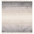thumbnail image 1 of Unique Loom Hygge Shag Plush & Cozy Area Rug 8' x 8' Square Gray/Ivory, 1 of 1