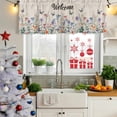 thumbnail image 6 of 4th of July Valances for Windows, Decorative Rod Pocket Window Valance Curtains, Spring Floral Love Heart Independence Day Pastoral Short Curtain Drapes for Living Room, 2 Panels, 42" W x 18" L, 6 of 8