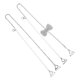 thumbnail image 5 of YSNOOWE 1Par Strap Invisible Decorativo Para Con Plateado Ajuste Cómodo, 5 of 8