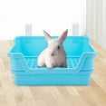 thumbnail image 2 of Caja de arena para Conejos Zulema Inodoro con bandeja de arena Azul, 2 of 8