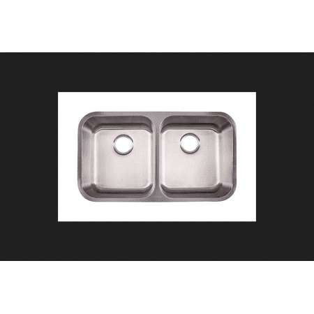 Franke Satin Undermount 33-1/2 in. W x 18-1/2 in. L Double Kitchen Sink Stainless