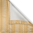 thumbnail image 4 of Ambesonne Bohemian Valance Pack of 2, Strips and Chevron Ikat, 42"X12", Marigold and White, 4 of 5