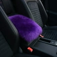 thumbnail image 6 of RABBITH Auto Car Center Console Furry Armrest for Seat Box Pad Trim Pad Cover Universal, 6 of 14