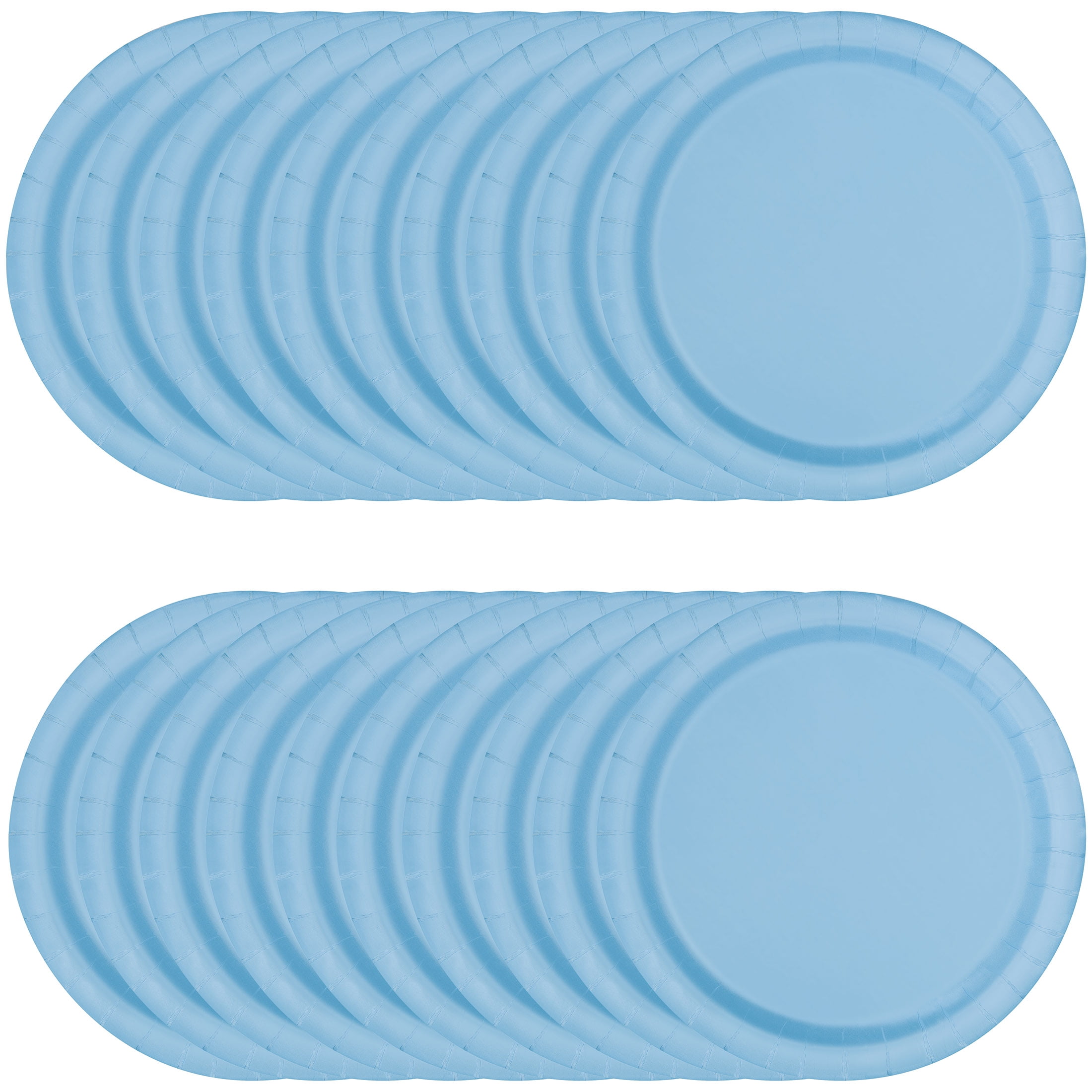 (12 pack) 55CT 9IN Blue Dinner Paper Plates by Way To Celebrate