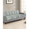 thumbnail image 2 of Light Blue Striped Couch Cushion Covers Stretch, Washable Sofa Seat Covers Individual Seat Cushion Sofa Slipcovers Farmhouse Thin Line Modern Abstract Art Couch Cover Furniture Protector S-1PCS, 2 of 7