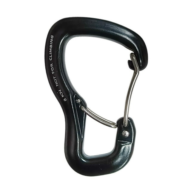 Multi función Hamaca Zulema Mosquetón Clip Equipo de montañismo Seguridad 8KN Doble alambre de acero
