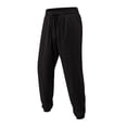 thumbnail image 2 of Pantalones deportivos de longitud completa para hombre, con cierre de pie, informales, elásticos, transpirables, para fitness, para correr, entrenamiento, con cordones, elásticos, de poliéster., 2 of 5