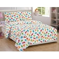 thumbnail image 2 of Fancy Linen 7 Piece White Dinosaur Comforter Bedding Set, Queen, 2 of 3