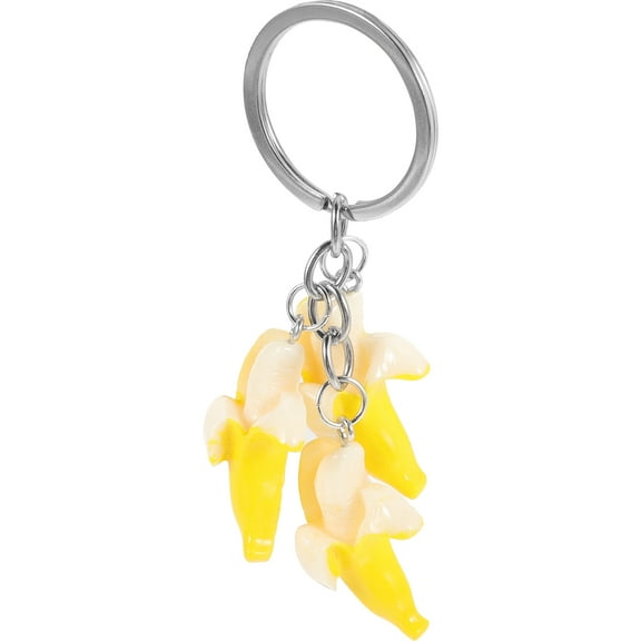 ifundom Stylish Banana Keychain Kawaii Design Lightweight Decorative Accessory for Bags and Keys