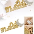 thumbnail image 2 of Holiday Golden Letter Ornaments English Decoration Can Light Up Pendant Props, 2 of 6