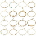thumbnail image 2 of ZheElen 12 Pcs Bracelets Couleur-Résistant Durable Confortable Chevilles Chaînes Exquis Chic Chevilles Filles pour Déco de Robe Type 1 Type 6, 2 of 6